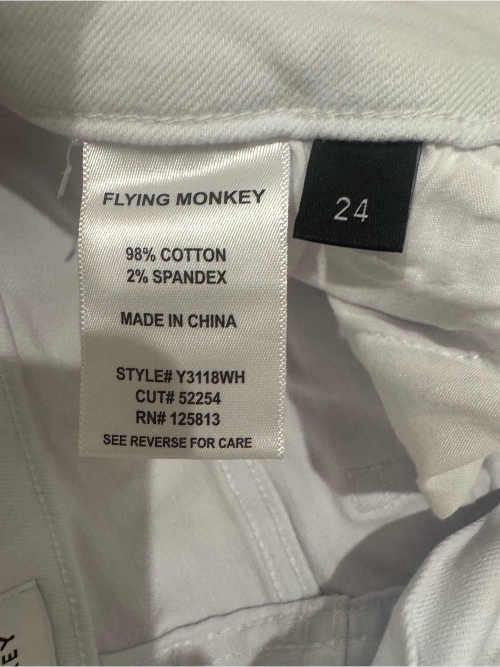 Flying Monkey White Distressed Wide-Leg Jeans - Picture 10 of 10